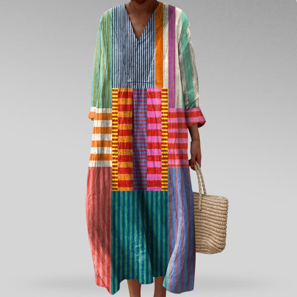 Amalia | Elegant Geometric Dress
