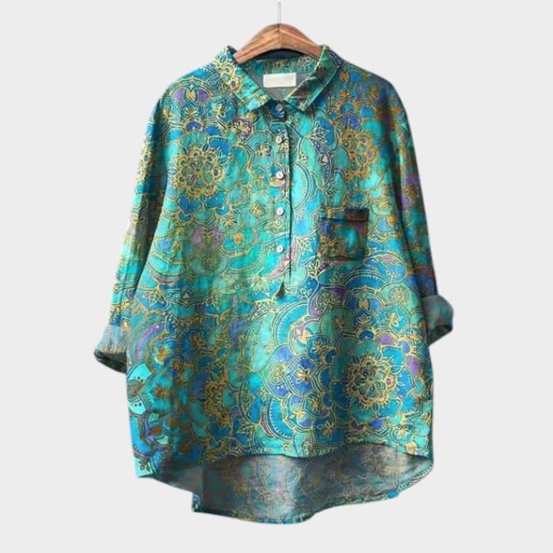 Ivonne | Premium Blouse with Floral Patterns