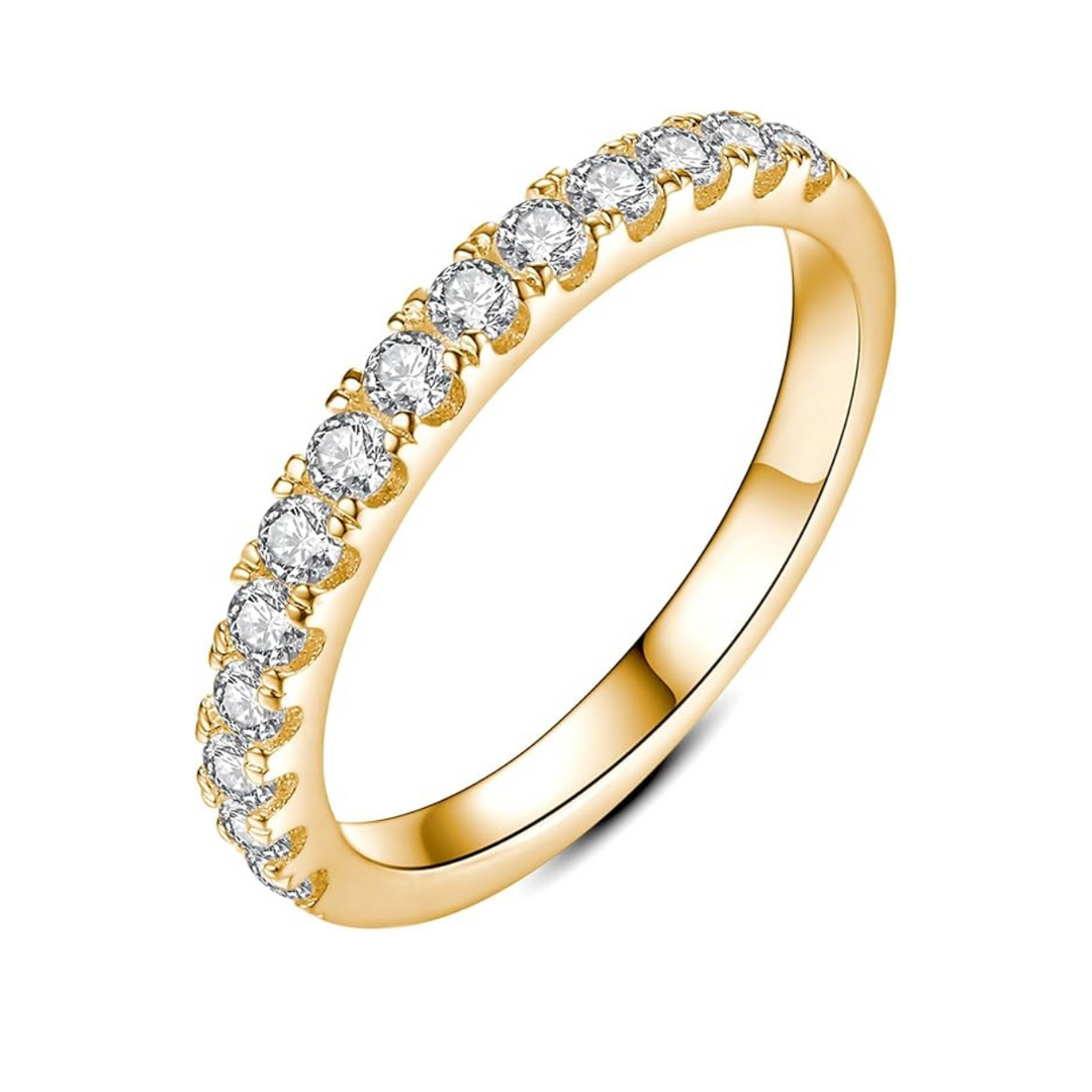 Diamond Button Ring | 18k Gold