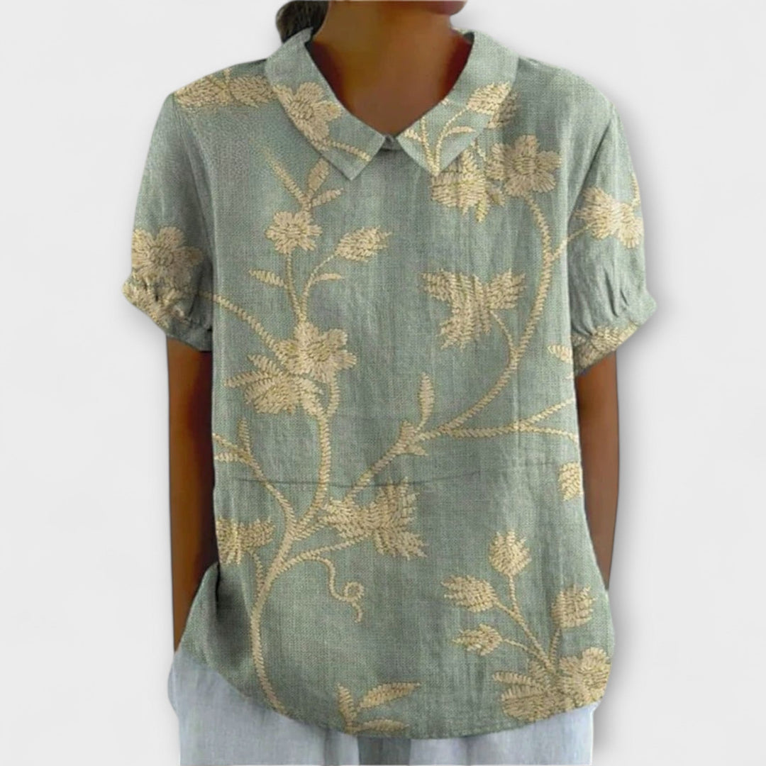 Sabine - Retro Flower Shirt