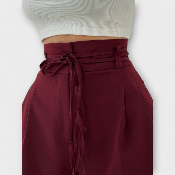 Jill - Lace-Up Casual Pants