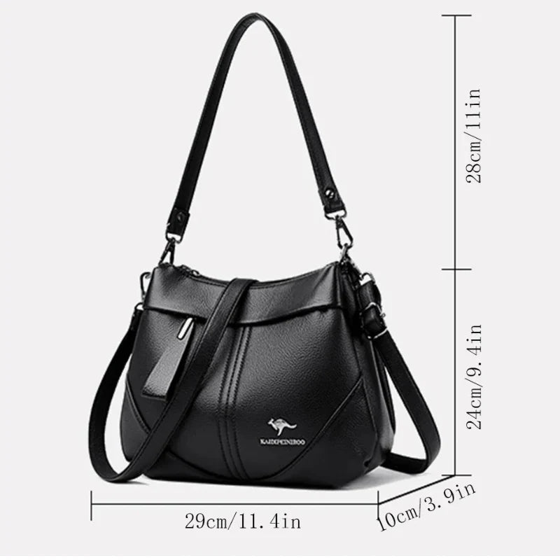 Audrey™ | Messenger in soft leather