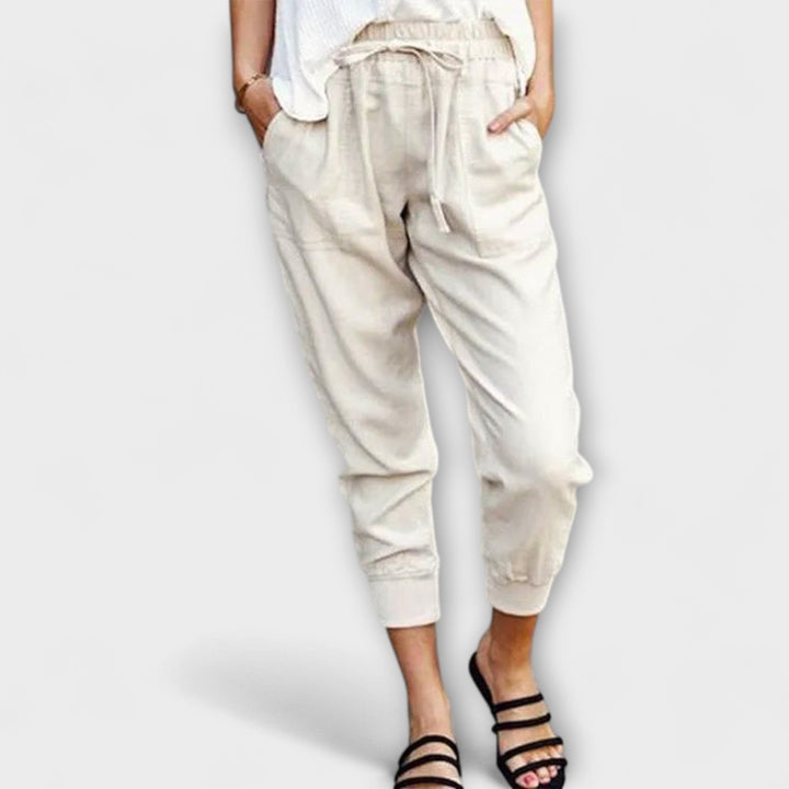 Blaire – Lightweight Linen Pants with Cotton Blend