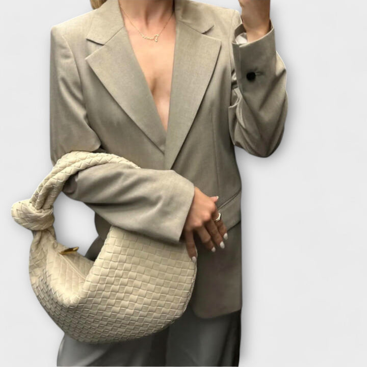 Léora. - Large Braided Women's Handbag