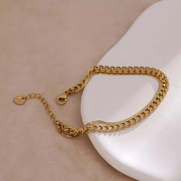 Cuban Armband | 18K Gold 6mm