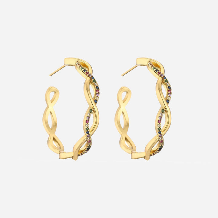 Isa wave earrings | 18K Gold