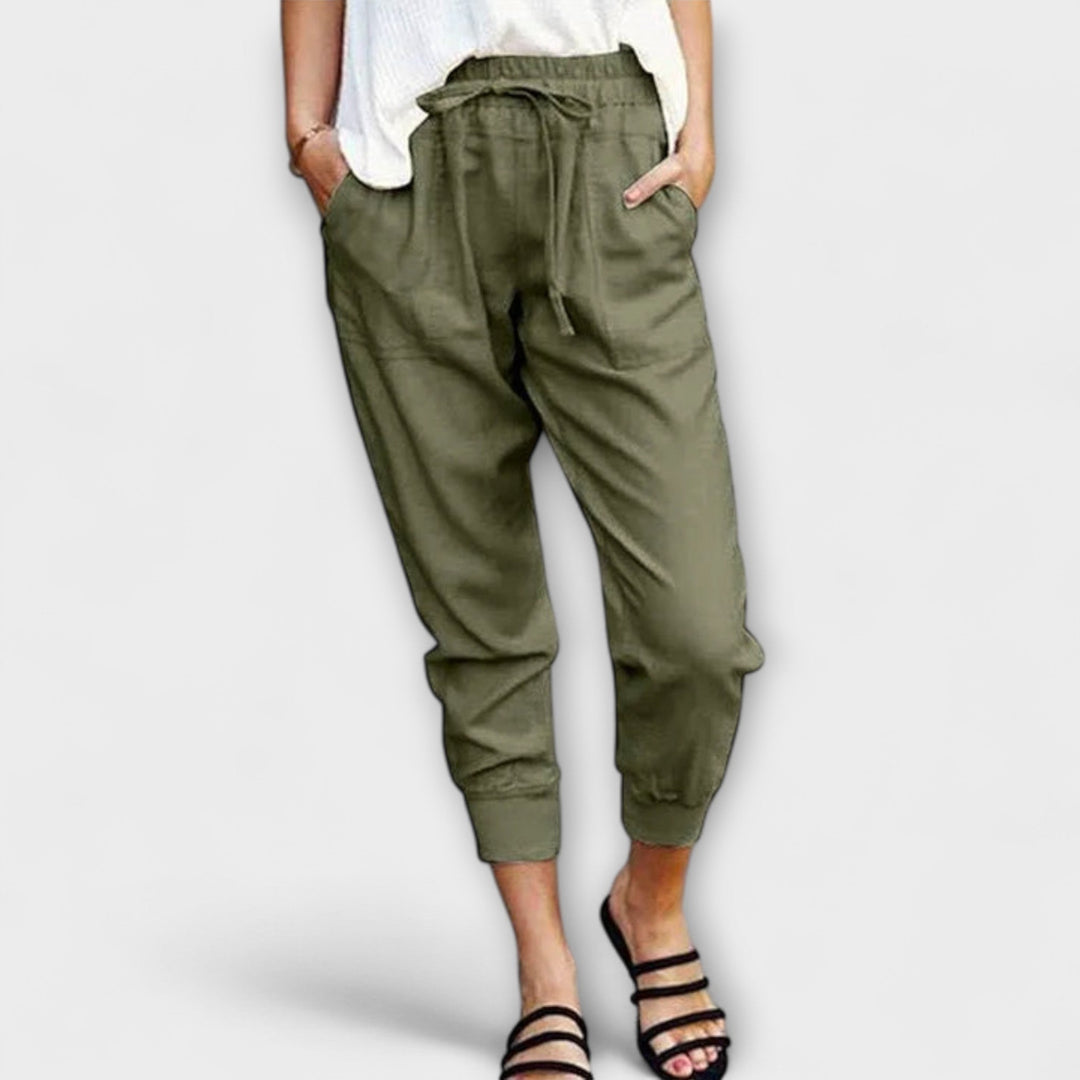 Blaire – Lightweight Linen Pants with Cotton Blend
