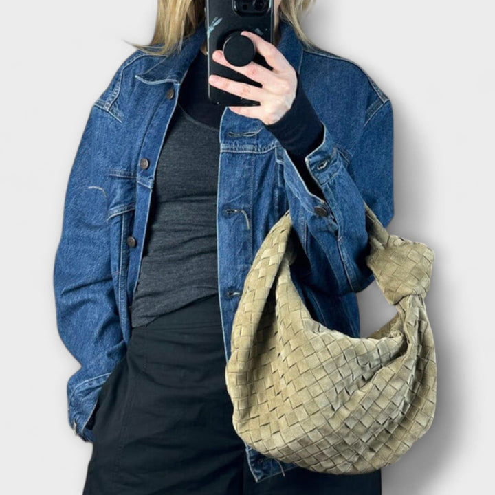 Léora. - Large Braided Women's Handbag