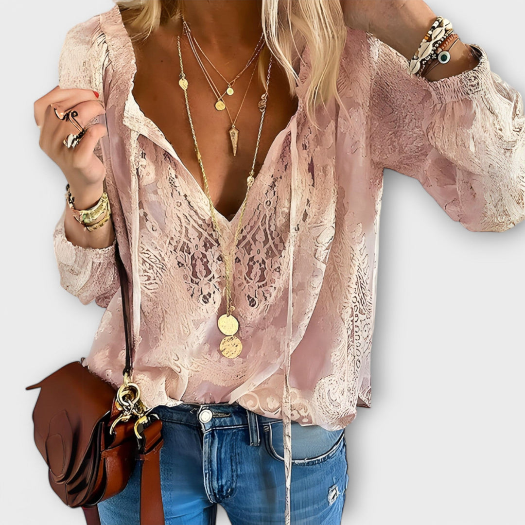 Adelina - Elegant Lace Blouse