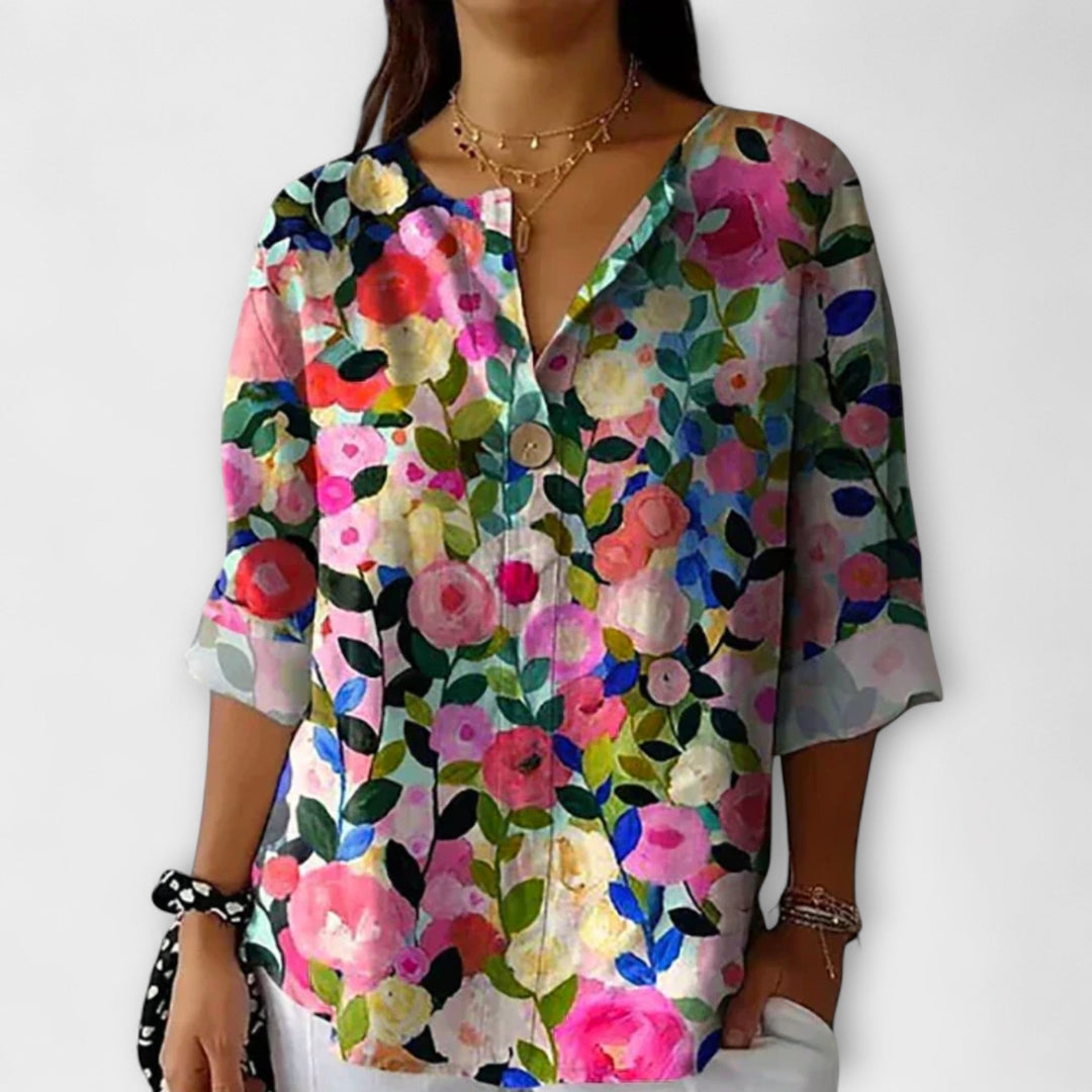Arlene - Blouse in Floral Design
