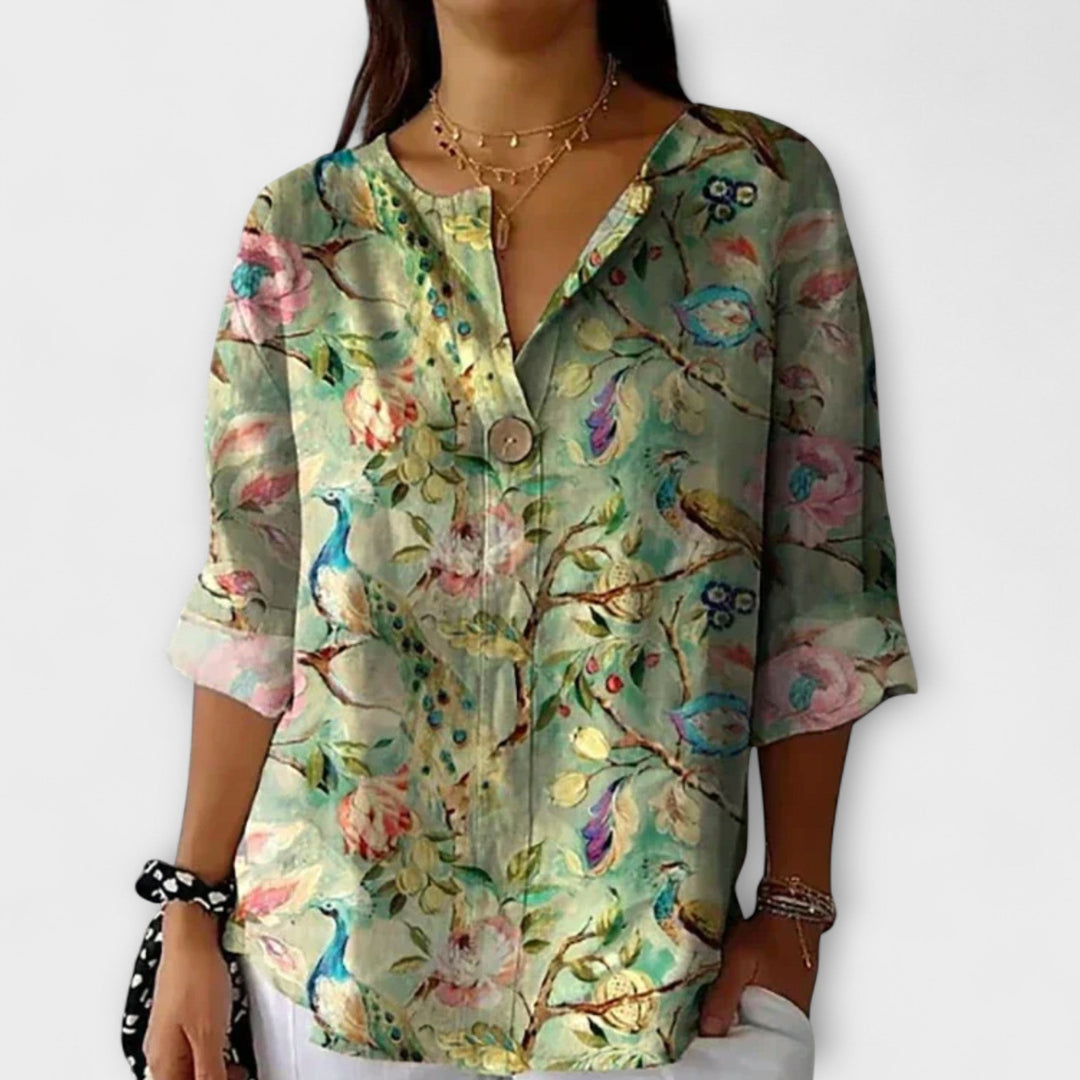 Arlene - Blouse in Floral Design