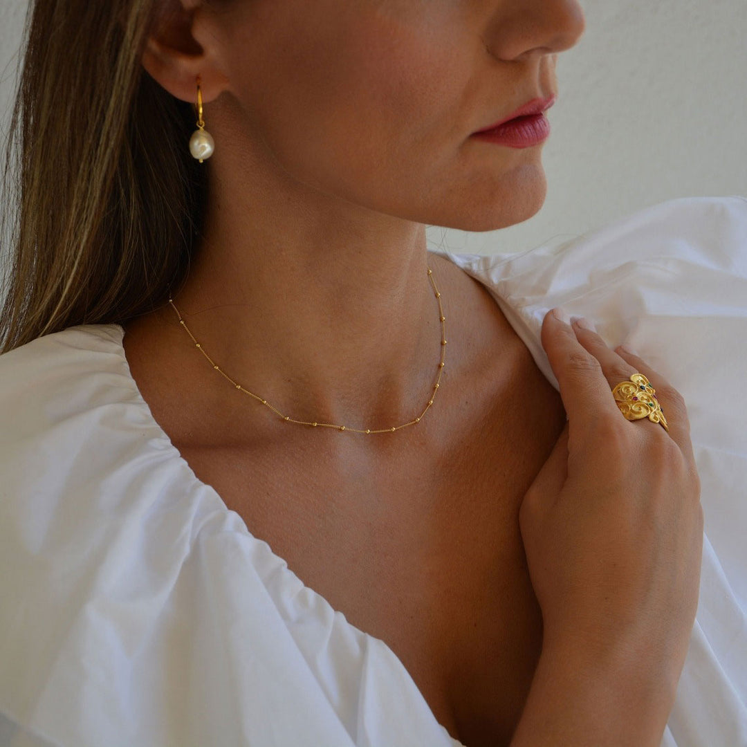 Elsa Necklace | 18K Gold 2mm