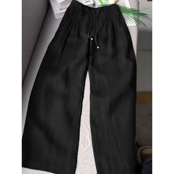 Joan - Wide Leg Trousers with Pleats
