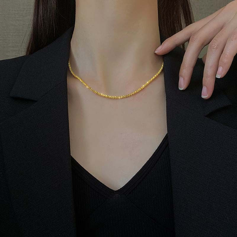 Beach necklace | 18K Gold 2mm