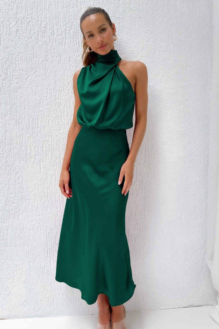 Benthe™ | Midi Dress with Off-Shoulder Design