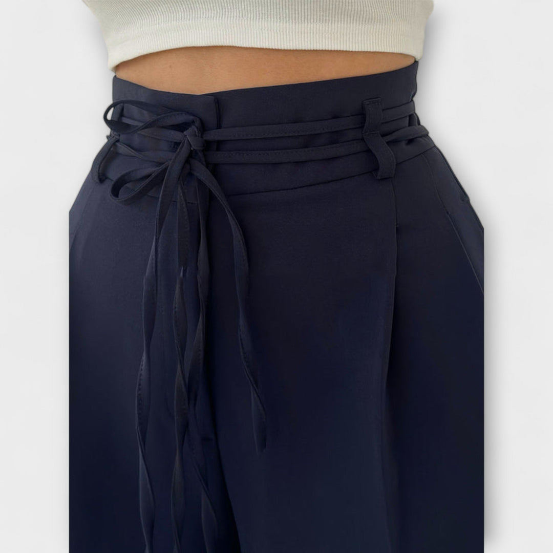 Jill - Lace-Up Casual Pants