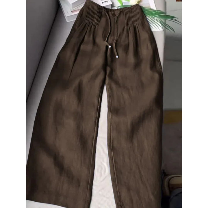 Joan - Wide Leg Trousers with Pleats