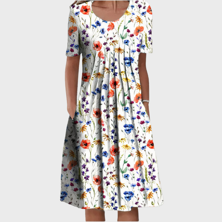 Nicolina – Summer Dress with Floral Print