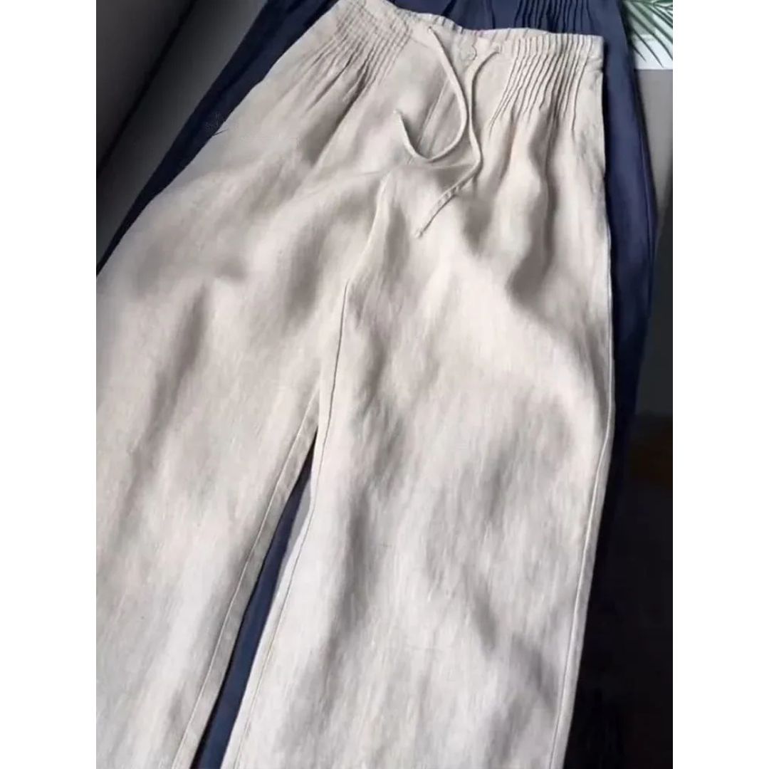 Joan - Wide Leg Trousers with Pleats