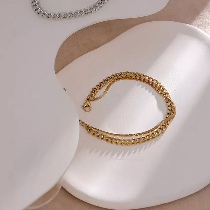 Cuban Armband | 18K Gold 6mm