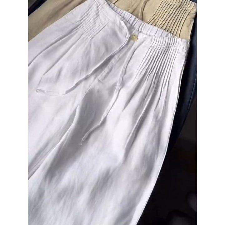 Joan - Wide Leg Trousers with Pleats