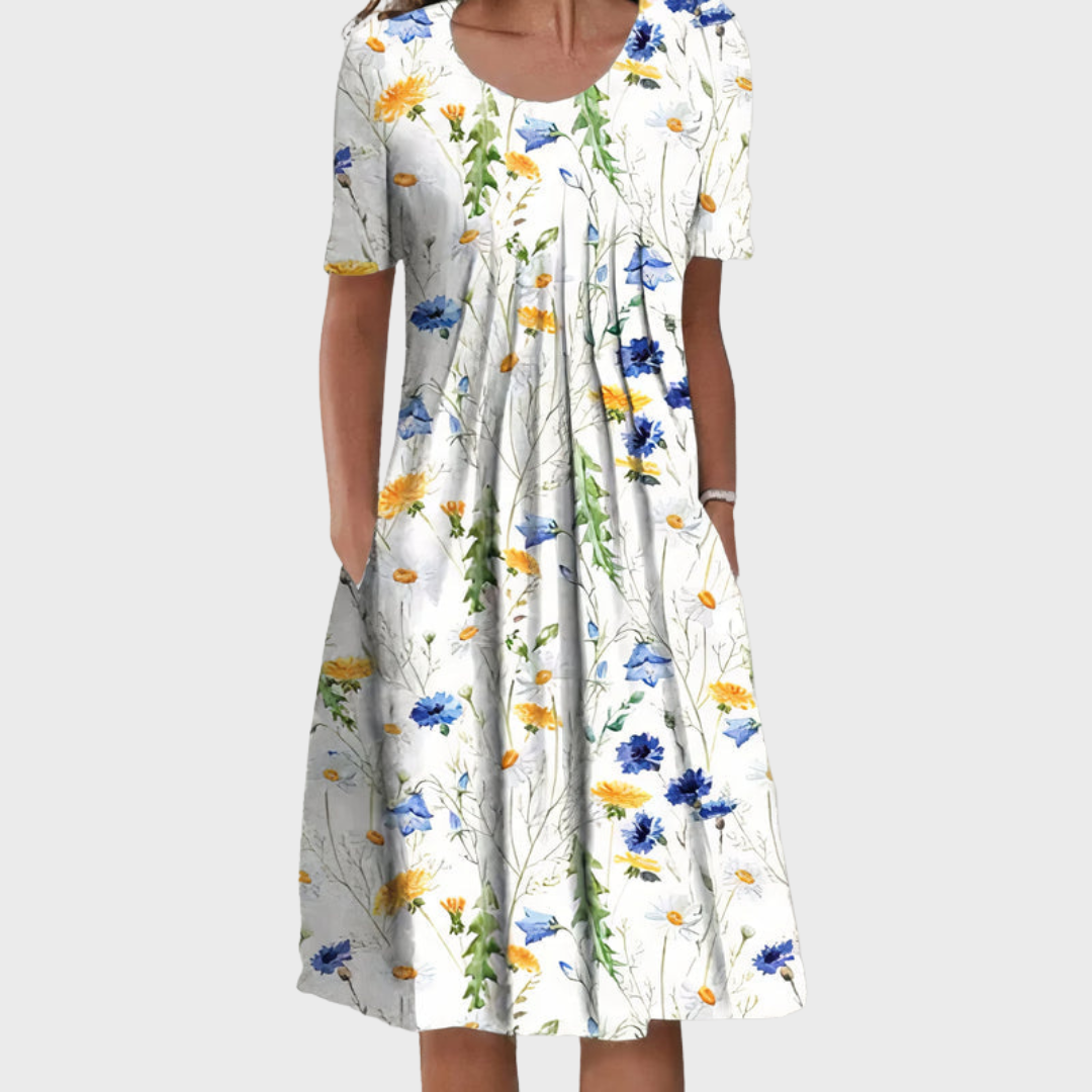 Nicolina – Summer Dress with Floral Print