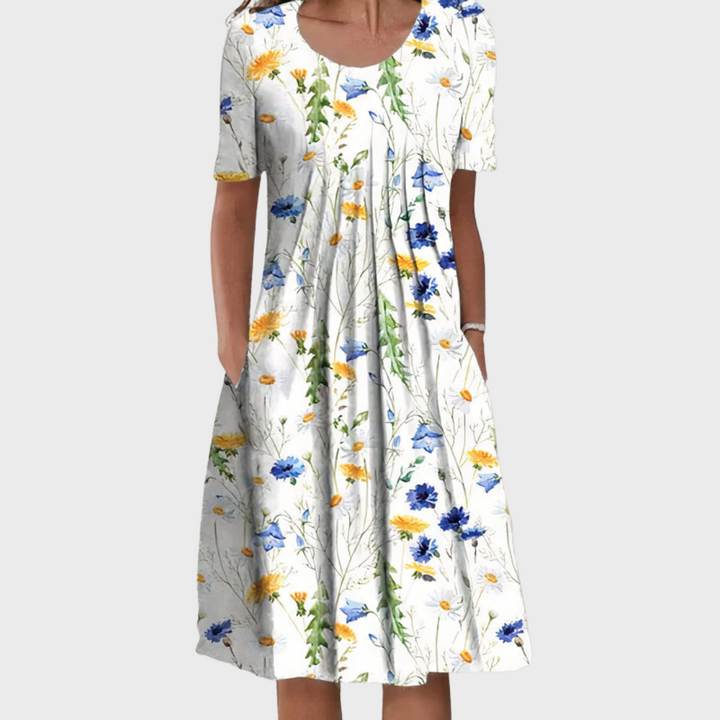 Nicolina – Summer Dress with Floral Print