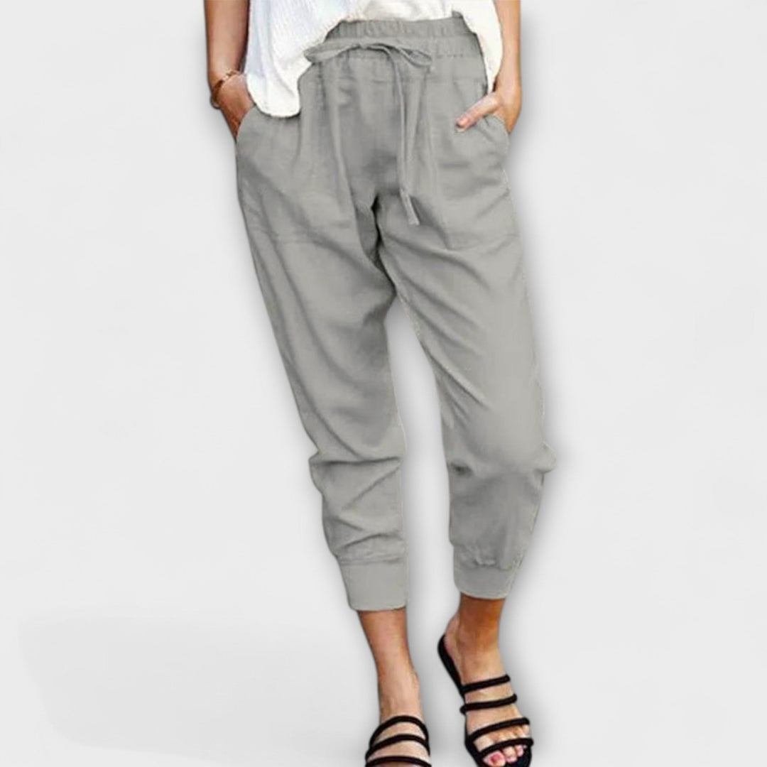 Blaire – Lightweight Linen Pants with Cotton Blend