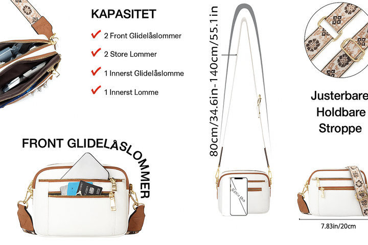 Arvida™ | Crossbody with Colorful Straps