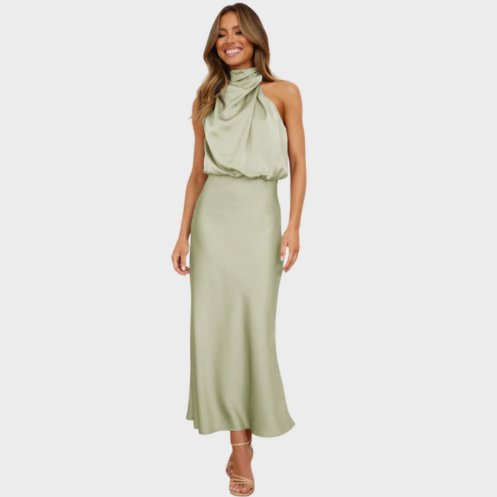 Benthe™ | Midi Dress with Off-Shoulder Design