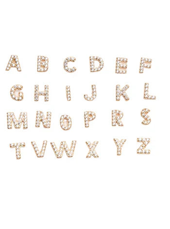 Letter Earrings | 18k Gold