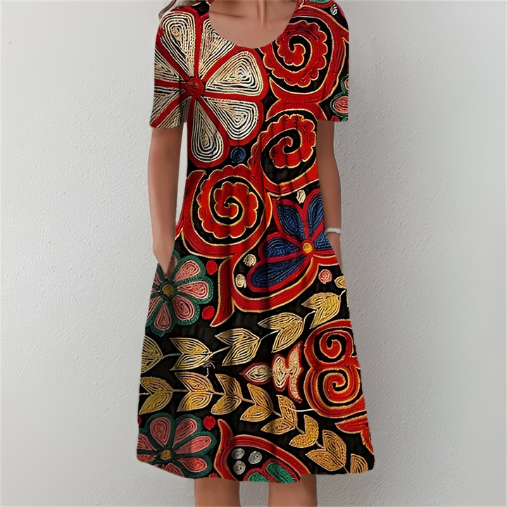 Sofia™ | Floral Midi Dress