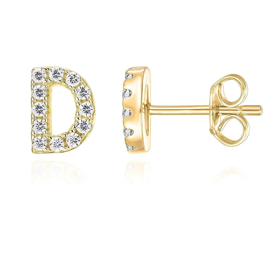 Letter Earrings | 18k Gold