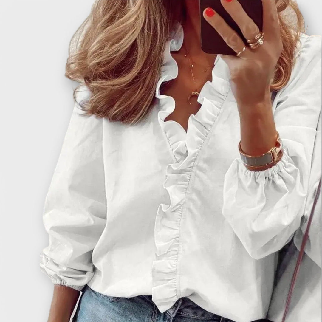 Amie - Elegant Ruffled Blouse