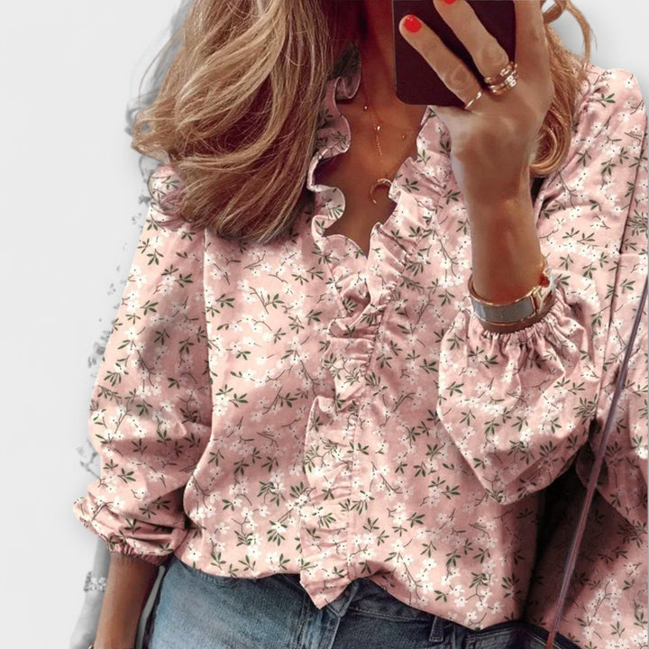 Amie - Elegant Ruffled Blouse