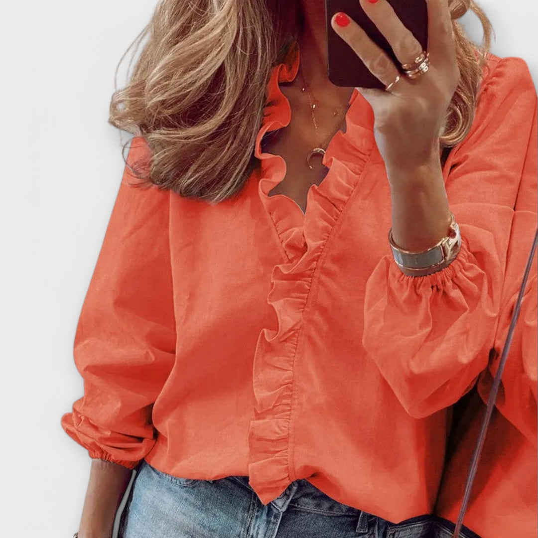 Amie - Elegant Ruffled Blouse