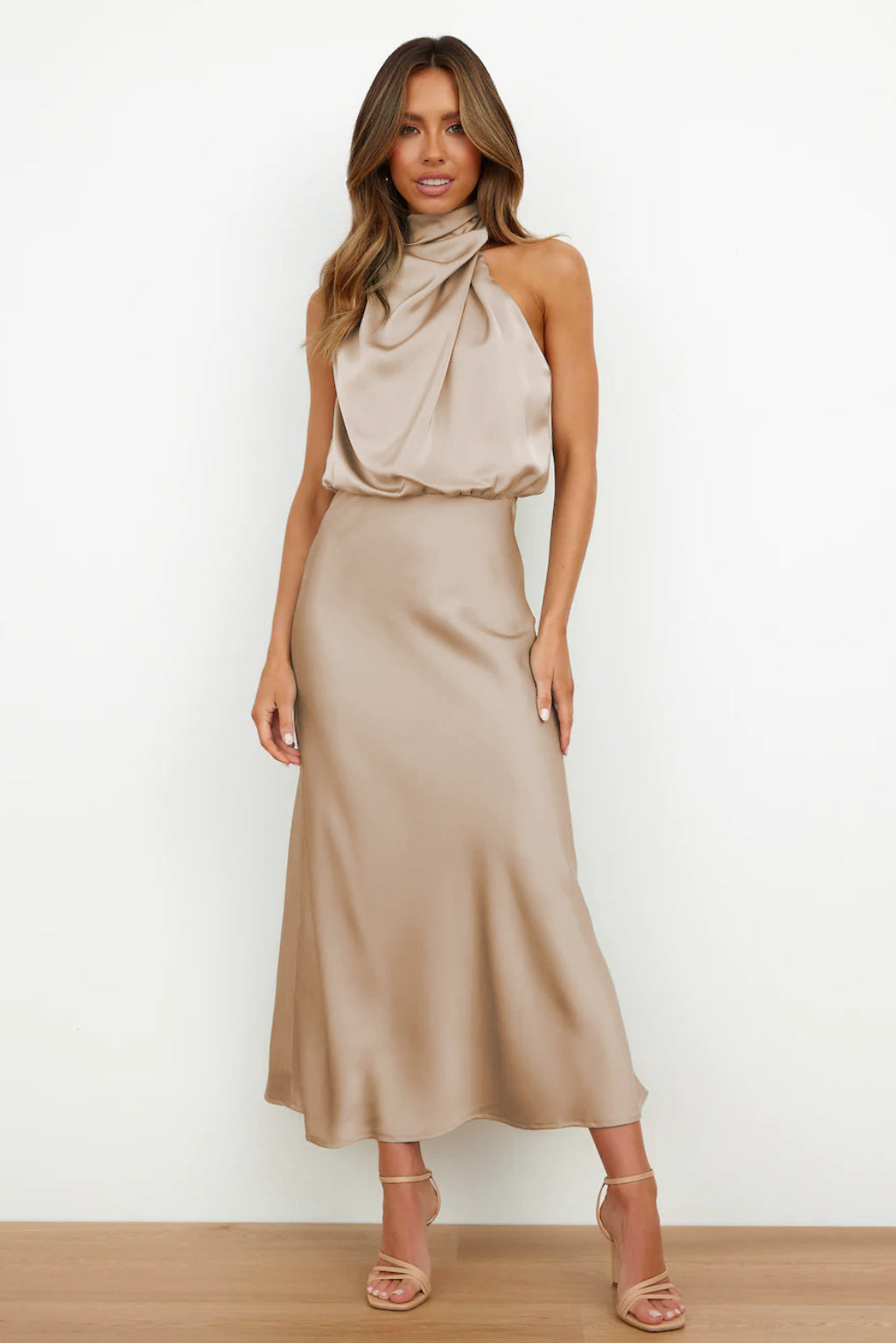 Benthe™ | Midi Dress with Off-Shoulder Design