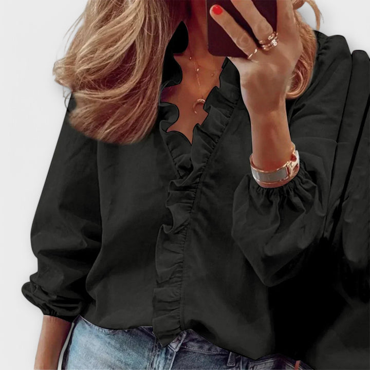 Amie - Elegant Ruffled Blouse