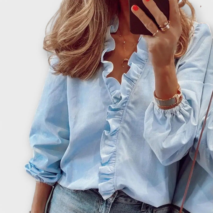 Amie - Elegant Ruffled Blouse