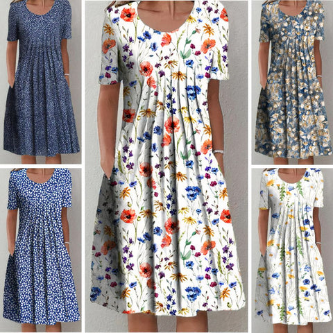 Nicolina – Summer Dress with Floral Print