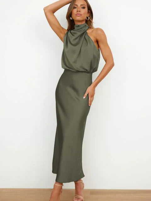 Benthe™ | Midi Dress with Off-Shoulder Design