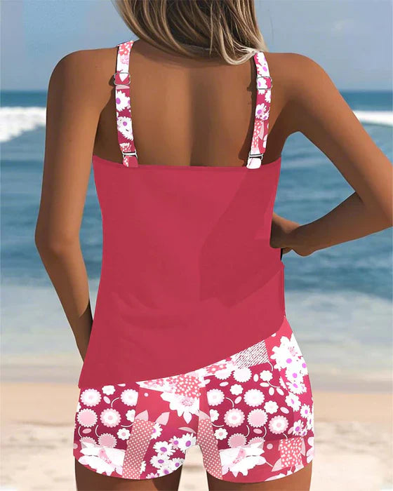 Yra | Sporty Swimsuit with Boxer | Last Day 80% Off!