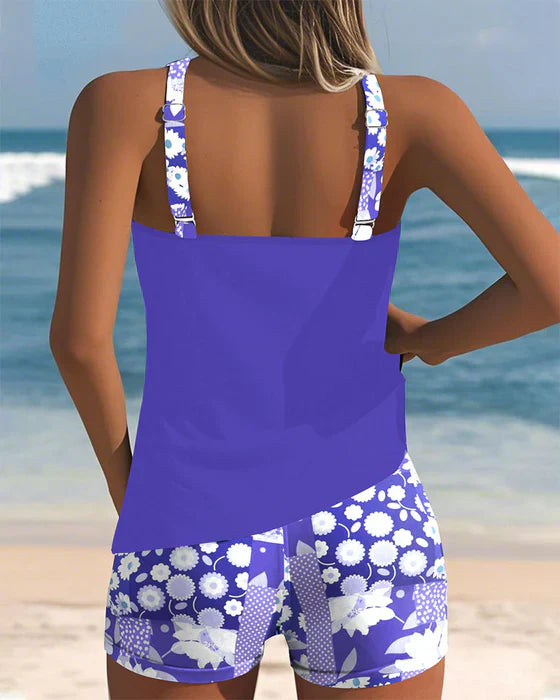 Yra | Sporty Swimsuit with Boxer | Last Day 80% Off!