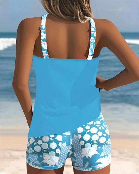 Yra | Sporty Swimsuit with Boxer | Last Day 80% Off!
