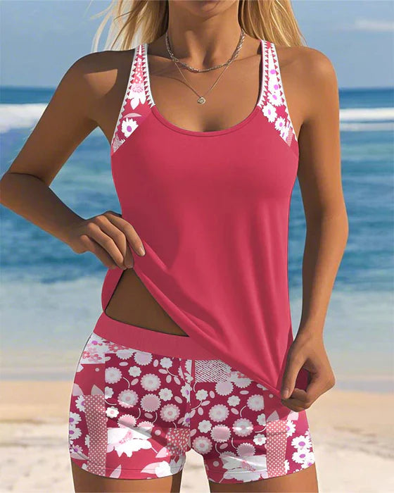 Yra | Sporty Swimsuit with Boxer | Last Day 80% Off!