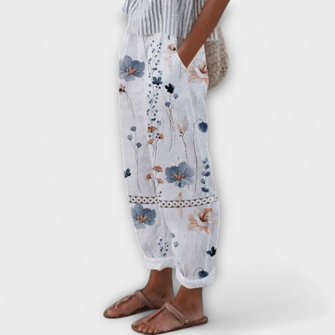Airish - Distinctive Printed Casual Button Pants