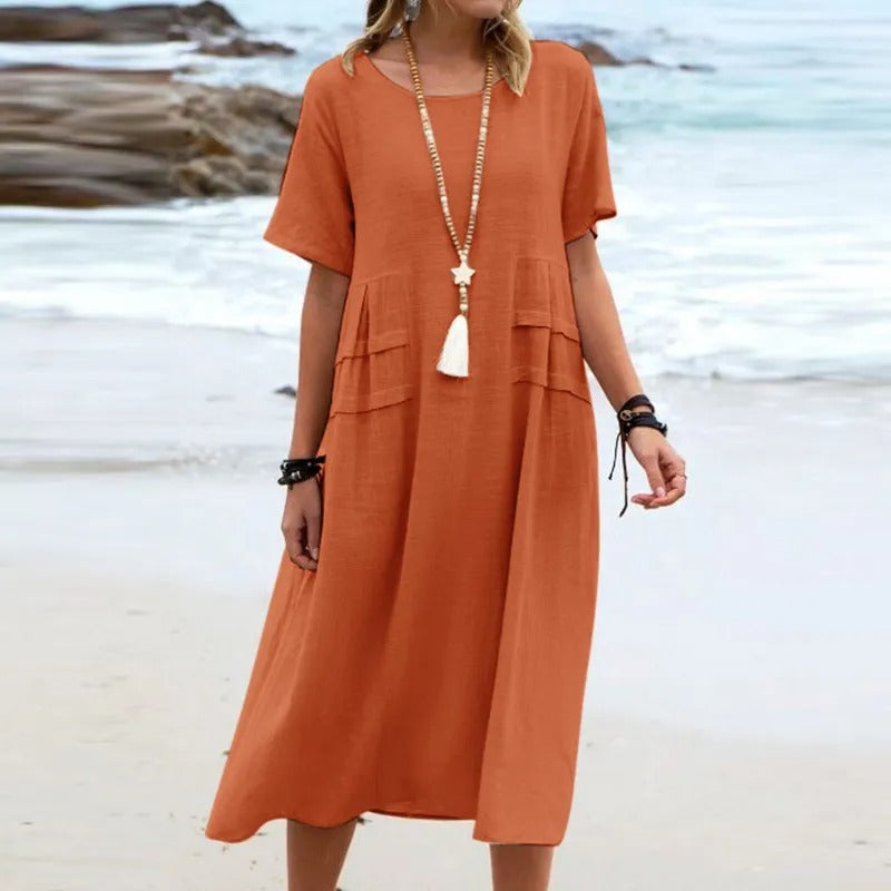 Ava | Elegant Cotton Dress