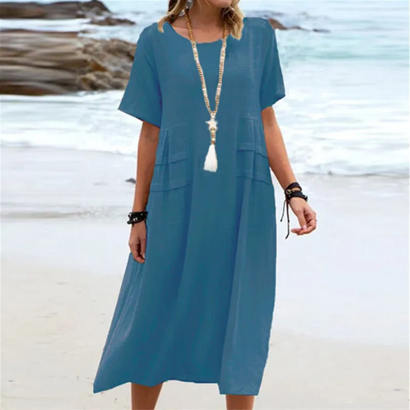 Ava | Elegant Cotton Dress