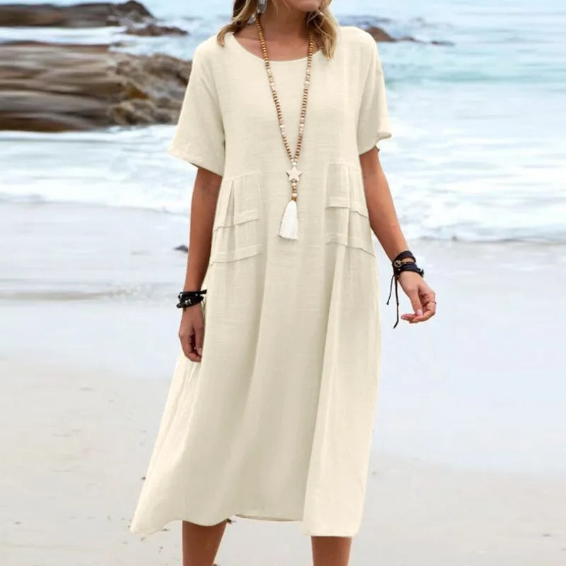 Ava | Elegant Cotton Dress