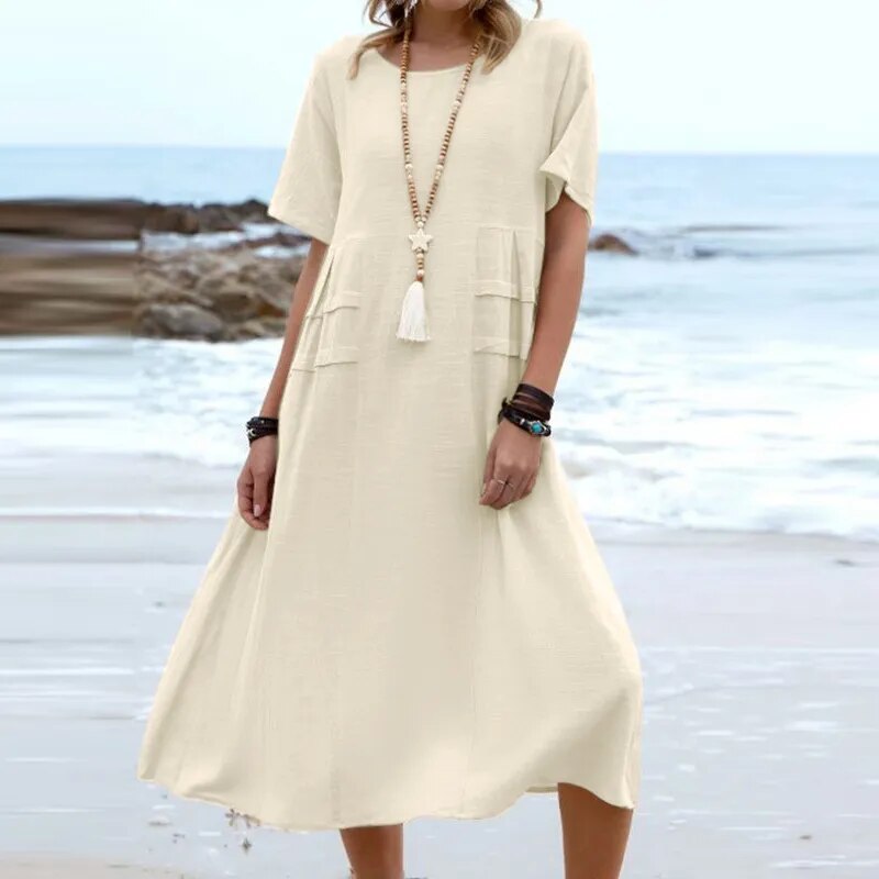 Ava | Elegant Cotton Dress